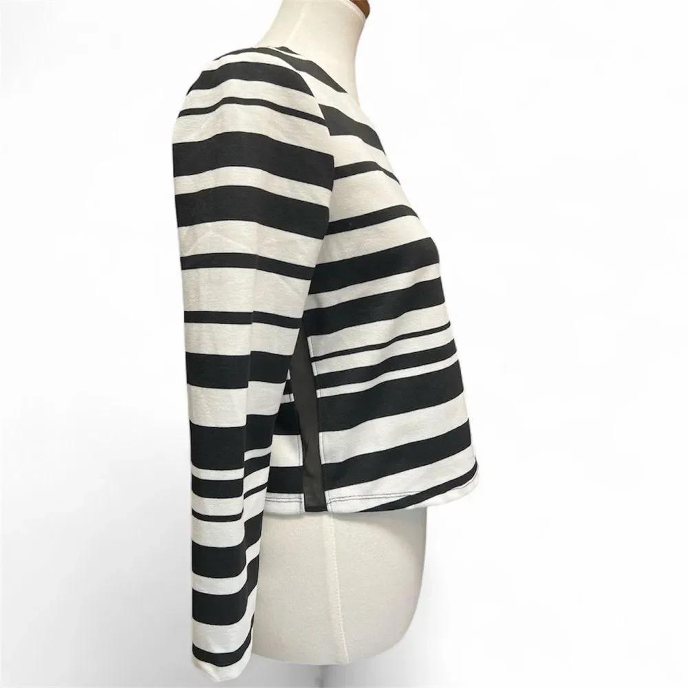 Sam Edelman Black & White Striped “Graphic Play” Top (Size S) – NWT - Picture 9 of 10